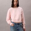 Krótka bluza z francuskiej dzianiny frotte o luźnym kroju Krótka bluza z francuskiej dzianiny frotte o luźnym kroju