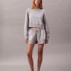 Krótka bluza z francuskiej dzianiny frotte o luźnym kroju Krótka bluza z francuskiej dzianiny frotte o luźnym kroju