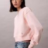 Krótka bluza z francuskiej dzianiny frotte o luźnym kroju Krótka bluza z francuskiej dzianiny frotte o luźnym kroju