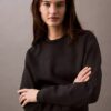 Krótka bluza z okrągłym dekoltem Krótka bluza z okrągłym dekoltem