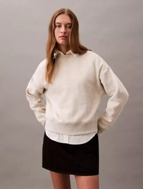 Krótka bluza z polaru z Monogramem