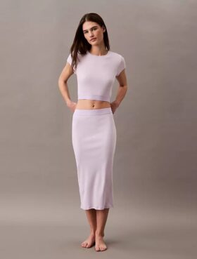 Krótka koszulka z Cotton Stretch ściągacza