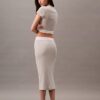 Krótka koszulka z Cotton Stretch ściągacza Krótka koszulka z Cotton Stretch ściągacza