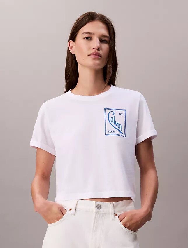 Krótka koszulka z logo Krótka koszulka z logo