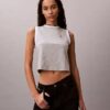 Krótki top bez rękawów z Monogramem Krótki top bez rękawów z Monogramem