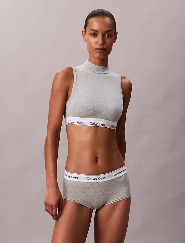 Kultowy bawełniano-Modalowy Bralette z lekką podszewką i stójką Kultowy bawełniano-Modalowy Bralette z lekką podszewką i stójką