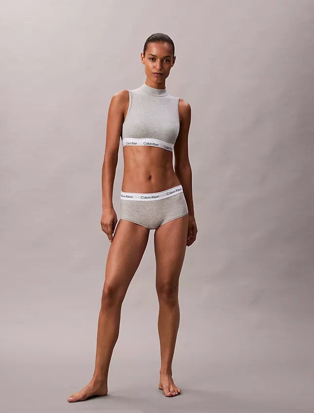 Kultowy bawełniano-Modalowy Bralette z lekką podszewką i stójką Kultowy bawełniano-Modalowy Bralette z lekką podszewką i stójką