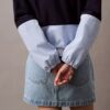 Kurtka z nylonu w stylu colorblock z zamkiem błyskawicznym Kurtka z nylonu w stylu colorblock z zamkiem błyskawicznym
