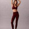 Legginsy 7/8 z miękkim, abstrakcyjnym nadrukiem