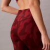Legginsy 7/8 z miękkim, abstrakcyjnym nadrukiem