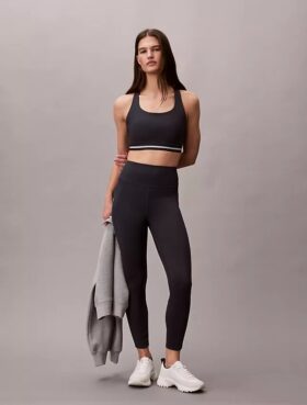 Legginsy Icon Sport z wysokim stanem i kieszeniami, długość 7/8