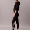 Legginsy Icon Sport z wysokim stanem i kieszeniami, długość 7/8