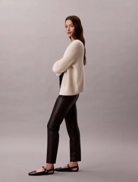 Legginsy ze sztucznej skóry