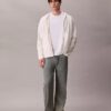 Luźna bluza z kapturem z mieszanki bawełny bouclé Luźna bluza z kapturem z mieszanki bawełny bouclé