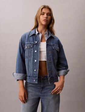 Luźna Denim Jacket