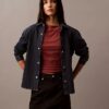 Luźna koszula Denim zapinana na guziki Luźna koszula Denim zapinana na guziki