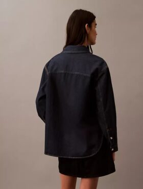 Luźna koszula Denim zapinana na guziki