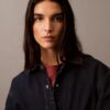 Luźna koszula Denim zapinana na guziki Luźna koszula Denim zapinana na guziki