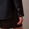 Luźna koszula Denim zapinana na guziki Luźna koszula Denim zapinana na guziki