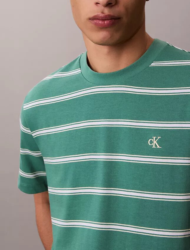 Luźna koszulka w paski z Monogramem Luźna koszulka w paski z Monogramem