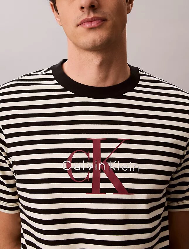 Luźna koszulka w paski z Monogramem Luźna koszulka w paski z Monogramem