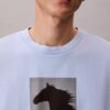 Luźna koszulka z nadrukiem z okazji Księżycowego Nowego Roku Luźna koszulka z nadrukiem z okazji Księżycowego Nowego Roku