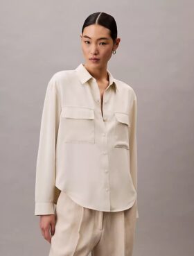 Luźna Utility Shirt z guzikami
