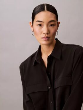 Luźna Utility Shirt z guzikami