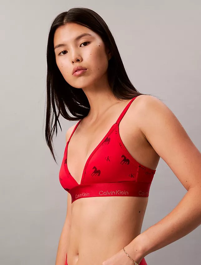 Lunar New Year Lekko podszyty trójkątny Bralette Lunar New Year Lekko podszyty trójkątny Bralette