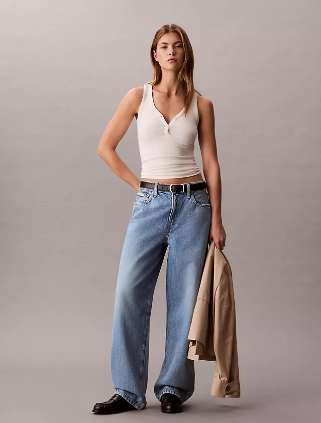 Luźne Jeansy Luźne Jeansy