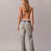 Luźne jeansy typu bootcut z selvedge