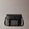 Mała torba listonoszka z żakardowym emblematem