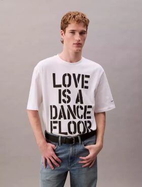 Marc Hundley Pride Love to luźna koszulka w stylu dance floor