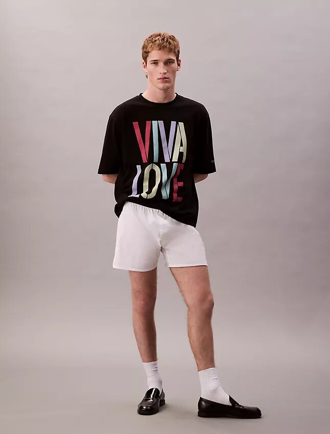 Marc Hundley Pride Viva Love Koszulka o luźnym kroju Marc Hundley Pride Viva Love Koszulka o luźnym kroju