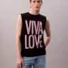 Marc Hundley Pride Viva Love Top bez rękawów o luźnym kroju Marc Hundley Pride Viva Love Top bez rękawów o luźnym kroju