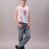 Marc Hundley Pride Viva Love Top bez rękawów o luźnym kroju Marc Hundley Pride Viva Love Top bez rękawów o luźnym kroju