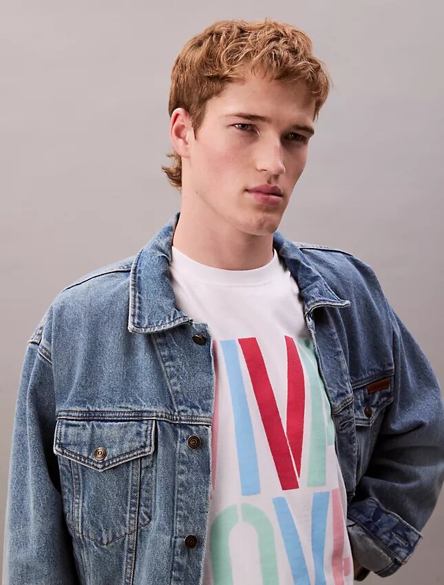 Marc Hundley Pride Viva Love Top bez rękawów o luźnym kroju Marc Hundley Pride Viva Love Top bez rękawów o luźnym kroju