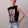 Marc Hundley Pride Viva Love Top bez rękawów o luźnym kroju Marc Hundley Pride Viva Love Top bez rękawów o luźnym kroju