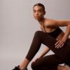 Miękkie legginsy sportowe 7/8