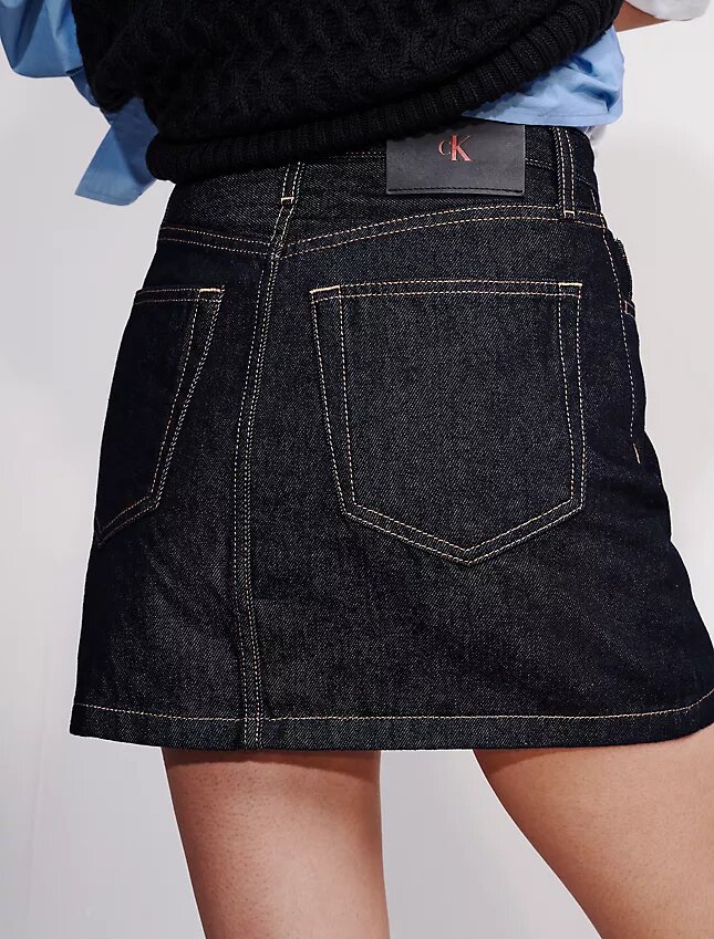 Mini spódniczka Denim z asymetryczną talią Mini spódniczka Denim z asymetryczną talią