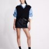 Mini spódniczka Denim z asymetryczną talią Mini spódniczka Denim z asymetryczną talią