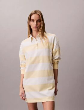 Mini sukienka polo w paski Varsity