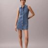 Mini sukienka z szwami w stylu Denim Mini sukienka z szwami w stylu Denim