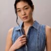 Mini sukienka z szwami w stylu Denim Mini sukienka z szwami w stylu Denim