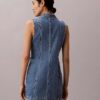 Mini sukienka z szwami w stylu Denim Mini sukienka z szwami w stylu Denim