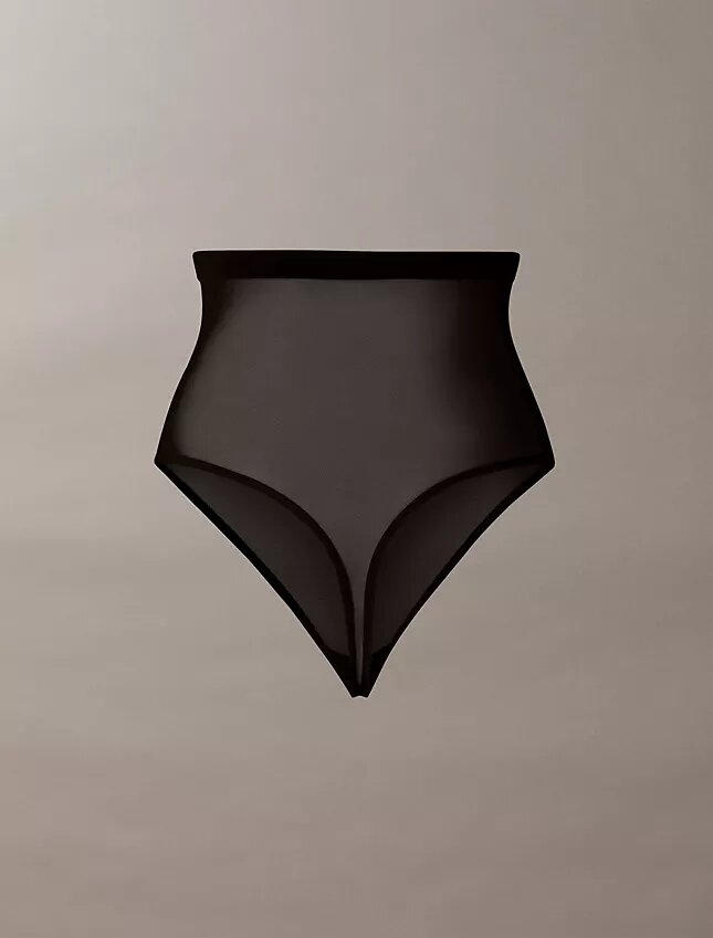 Minimalistyczne Thong z siateczki z wysokim stanem Minimalistyczne Thong z siateczki z wysokim stanem