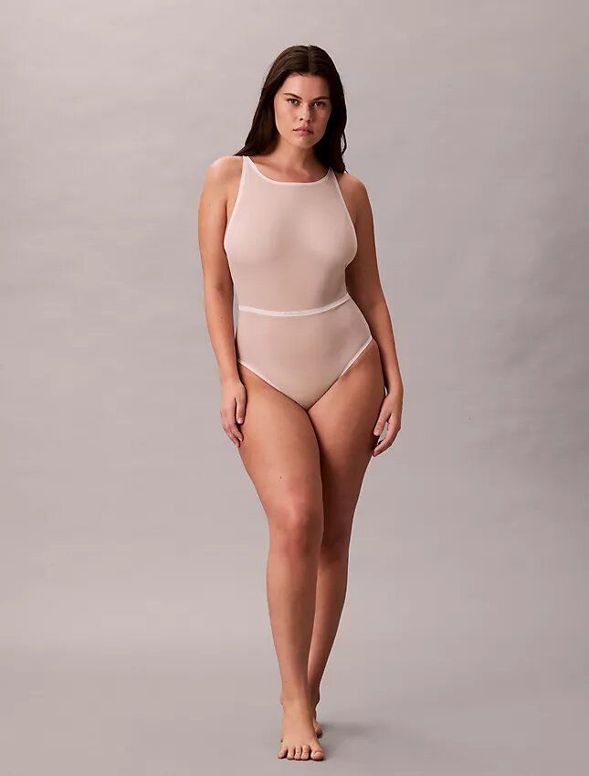 Minimalistyczny body z siateczki modelującej sylwetkę Minimalistyczny body z siateczki modelującej sylwetkę