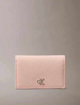 Minimalistyczny portfel z klapką z Monogramem