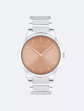 Minimalistyczny zegarek z zintegrowaną bransoletą ogniwową 32 mm