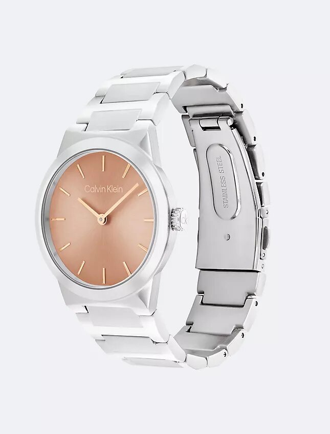 Minimalistyczny zegarek z zintegrowaną bransoletą ogniwową 32 mm Minimalistyczny zegarek z zintegrowaną bransoletą ogniwową 32 mm